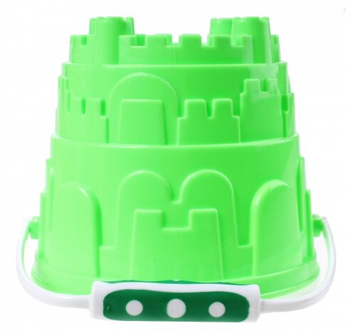 emmer zandkasteel 13 x 17 cm groen