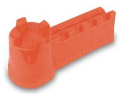zandvorm kasteelmuur rood 42 x 16 x 18 cm