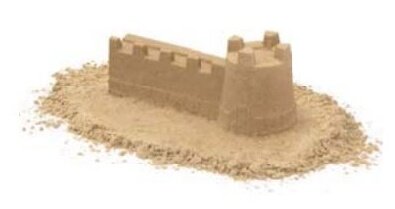 zandvorm kasteelmuur rood 42 x 16 x 18 cm