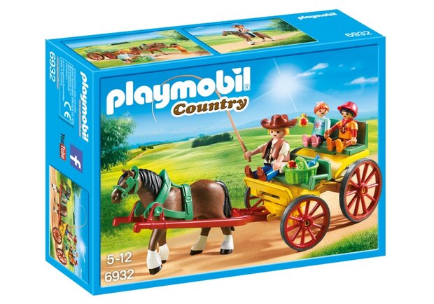 Country Paard en kar (6932)