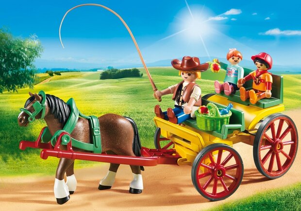 Country Paard en kar (6932)