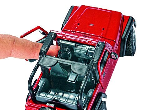 Jeep Wrangler 1:32 rood