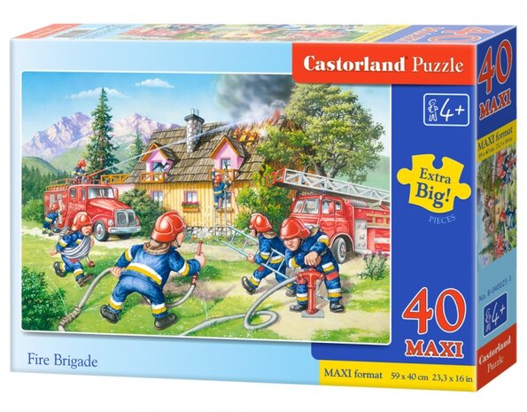 vloerpuzzel Fire Brigade 40 stukjes Maxi