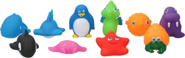 waterspuiters zeedieren 10-delig