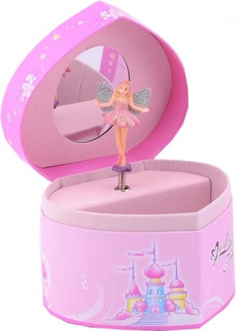 muziekdoos ballerina roze