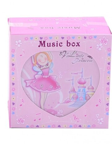 muziekdoos ballerina roze