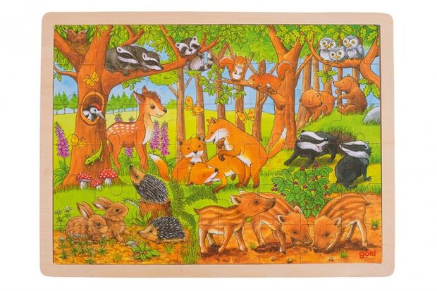legpuzzel bosdieren 48-delig