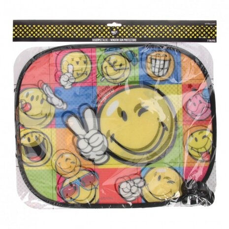 zonnescherm Smiley set 2 stuks