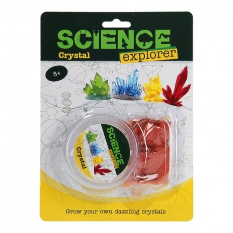 maak je eigen kristal Science Explorer 4-delig rood