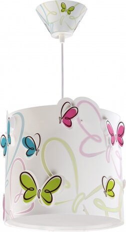 hanglamp Butterfly junior 26,5 cm E27 60W wit