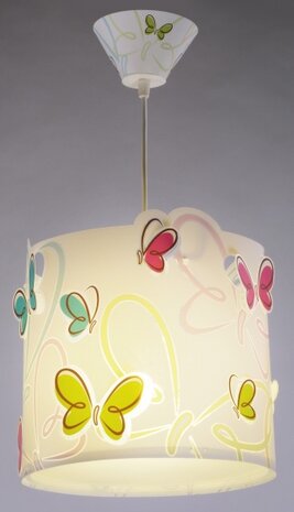 hanglamp Butterfly junior 26,5 cm E27 60W wit