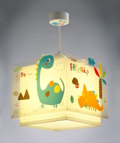 hanglamp Dinos glow in the dark 26 cm E27 60W wit