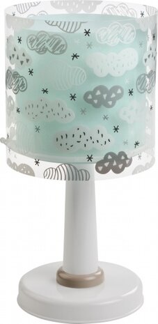 tafellamp Clouds junior 15 x 30 cm E14 40W turquoise