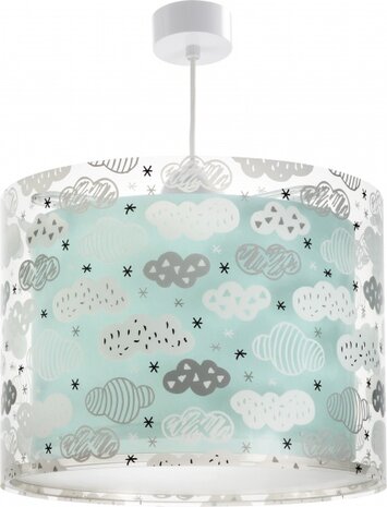 hanglamp Clouds junior 33 cm E27 60W turquoise