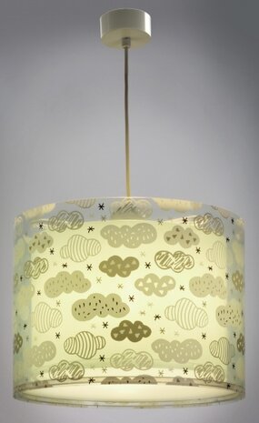 hanglamp Clouds junior 33 cm E27 60W turquoise