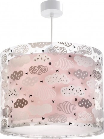 hanglamp Clouds meisjes 25 x 33 cm E27 60W roze