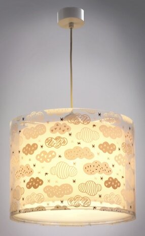 hanglamp Clouds meisjes 25 x 33 cm E27 60W roze