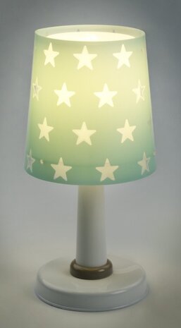 tafellamp Stars glow in the dark 30 cm E14 turquoise
