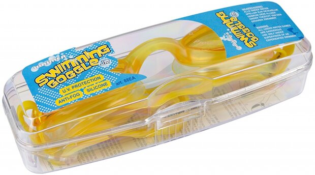 zwembril junior polycarbonaat geel one-size
