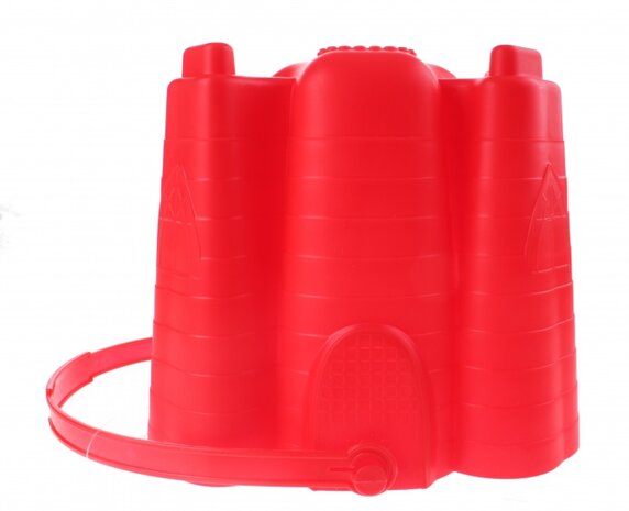 speelemmer doodshoofd 18 x 19 cm rood