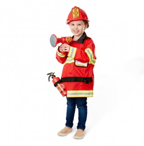verkleedset Brandweer 6-delig