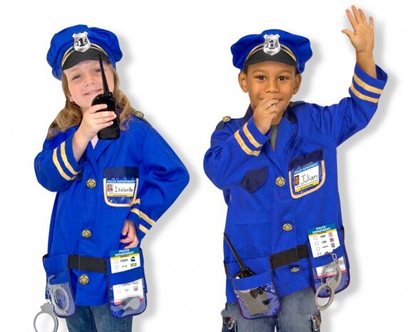 verkleedset Politieagent 8-delig