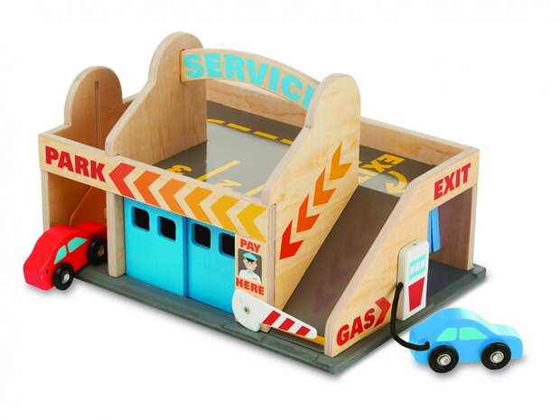 garage met auto&#039;s 3-delig