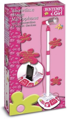 iGirl Showtime Stage microfoon met standaard roze