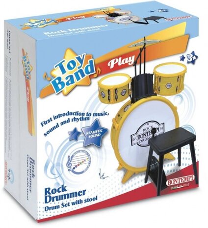 drumstel RockDrummer 4-delig geel