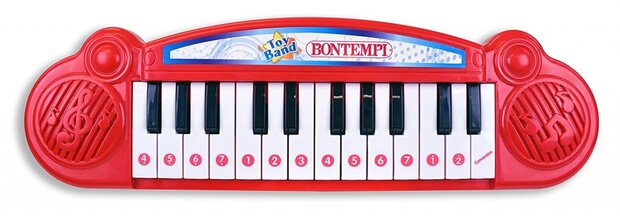 elektronisch keyboard 23 toetsen rood