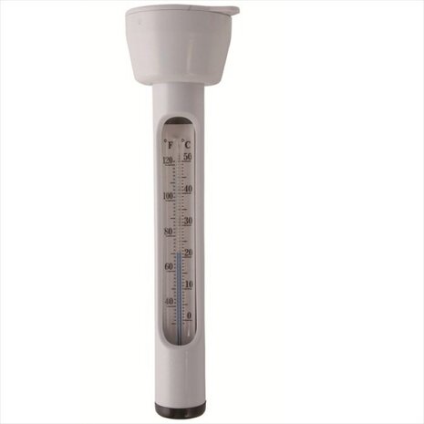 drijvende thermometer 16,5 cm wit
