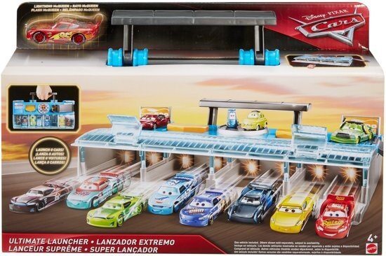 Cars 3 lanceerbaan Ultimate Launcher blauw 31 cm
