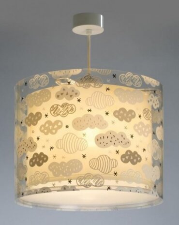 hanglamp Clouds junior 26 cm E27 60W grijs
