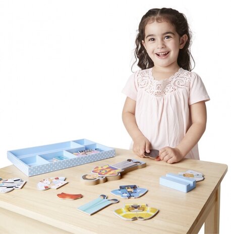 Houten aankleedpop Julia 24-delig
