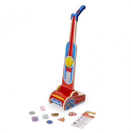 houten stofzuiger 60 cm met accessoires
