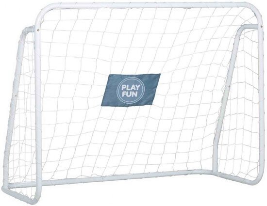 mini voetbalgoal wit 124 x 96 x 61 cm