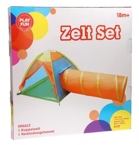 speeltent met speeltunnel