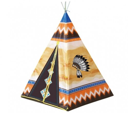 speeltent indianen tipi 95 x 95 x 130 cm multicolor