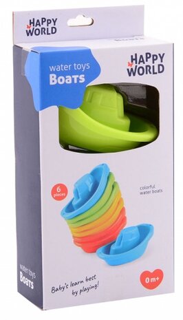 badspeelgoed Happy World bootjes 6 stuks