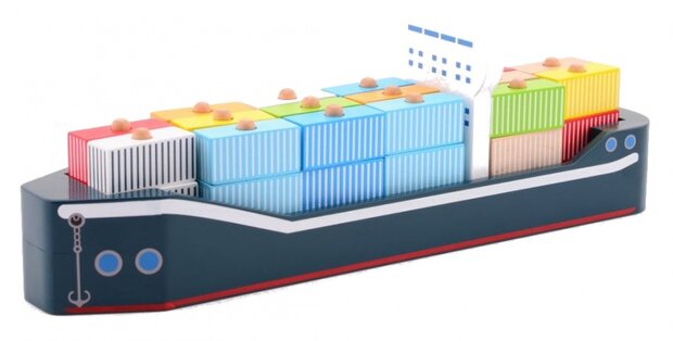 vormenstoof houten containerschip 47 cm