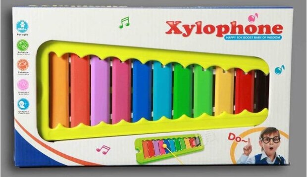 xylofoon 30 cm limegroen