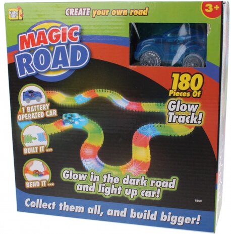 racebaan Magic road blauw 180-delig