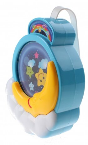 muziekdoos Moon Dreamland 19 cm blauw/wit