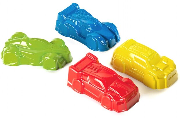 raceauto zandvormpjes 4-delig 10 cm
