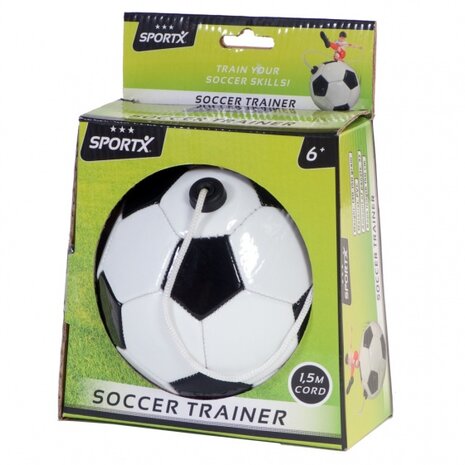 voetbalvaardigheidstrainer wit/zwart