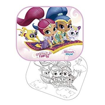 Shimmer en Shine zonneschermen + kleurplaat