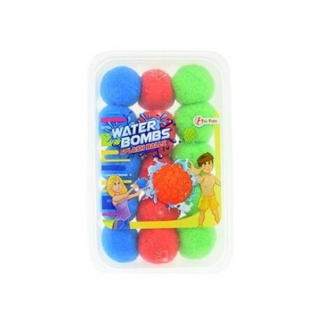 splashballen blauw/groen/rood 15 stuks