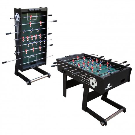 tafelvoetbalspel 121 x 61 x 81 cm zwart