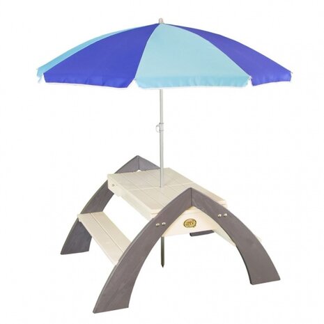 Delta zand- &amp; waterpicknicktafel met parasol 119 cm