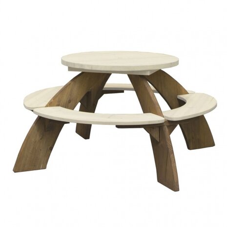 Orion picknicktafel met parasol 141 cm
